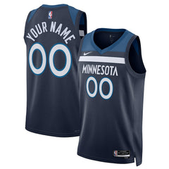 Nike Minnesota Timberwolves Unisex Swingman Custom Jersey Navy
