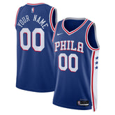 Nike Philadelphia 76ers Unisex 2022/23 Swingman Custom Jersey Royal