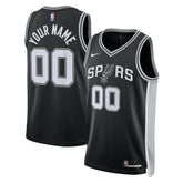 Nike San Antonio Spurs Unisex Swingman Custom Jersey Black