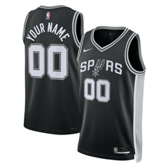 Nike San Antonio Spurs Unisex Swingman Custom Jersey Black