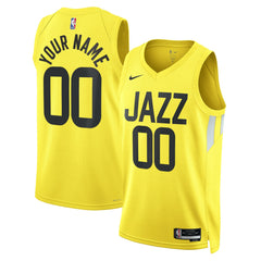 Nike Utah Jazz Unisex Swingman Custom Jersey Gold
