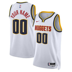 Nike Denver Nuggets Unisex Swingman Custom Jersey White sale