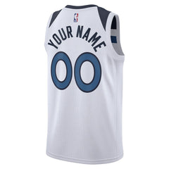Nike Minnesota Timberwolves Unisex Swingman Custom Jersey White