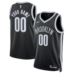 Nike Brooklyn Nets Unisex Swingman Custom Jersey Black