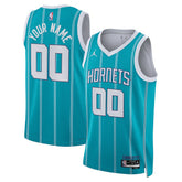 Charlotte Hornets Jordan Brand Unisex Swingman Custom Jersey Teal