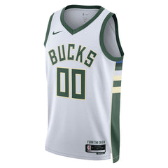 Nike Milwaukee Bucks Unisex Swingman Custom Jersey White