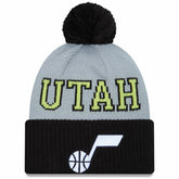 New Era Utah Jazz Tip-Off Two-Tone Cuffed Knit Hat with Pom