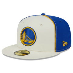 New Era Golden State Warriors Piped Pop Panel 59FIFTY Fitted Hat sale