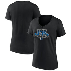 Dallas Mavericks Women's Announcer V-Neck T-Shirt sale