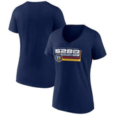 Denver Nuggets Women's Announcer V-Neck T-Shirt sale