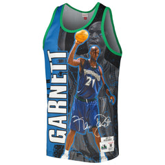 Mitchell & Ness Kevin Garnett Minnesota Timberwolves 2003-04 Hardwood Classics Player Burst Tank Top
