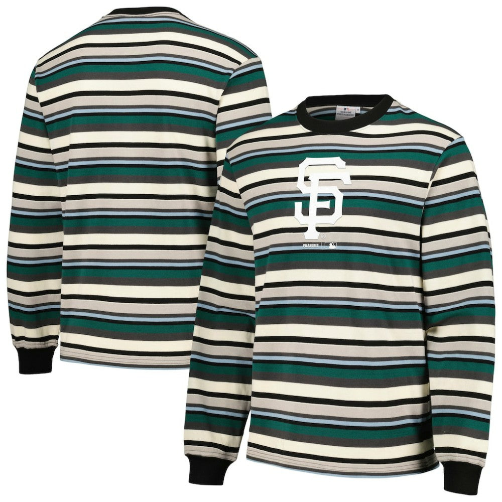 Cream/Green San Francisco Giants PLEASURES Ballpark Long Sleeve T-Shirt