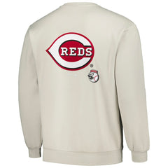 Gray Cincinnati Reds PLEASURES Ballpark Pullover Sweatshirt