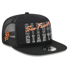 Black San Francisco Giants New Era Street Team A-Frame Trucker 9FIFTY Snapback Hat