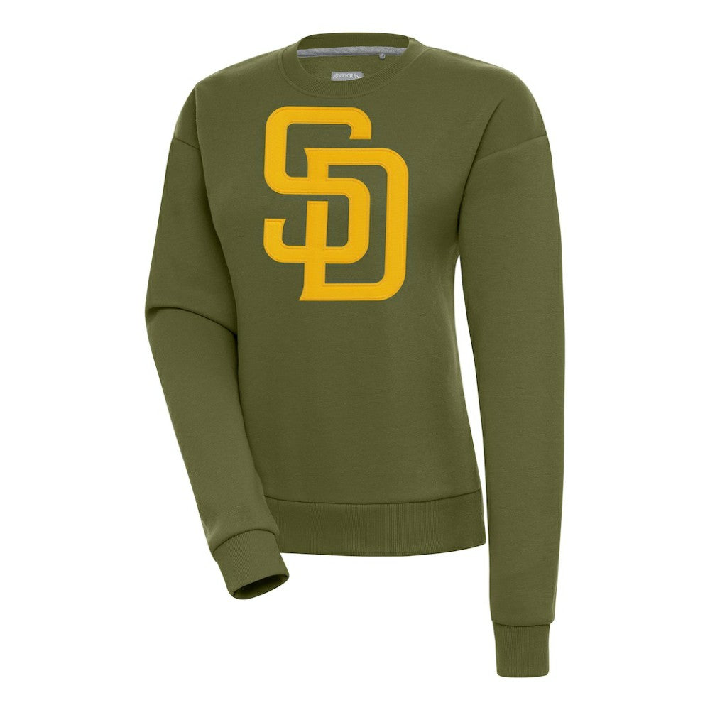 Olive San Diego Padres Antigua Women's Victory Pullover Sweatshirt