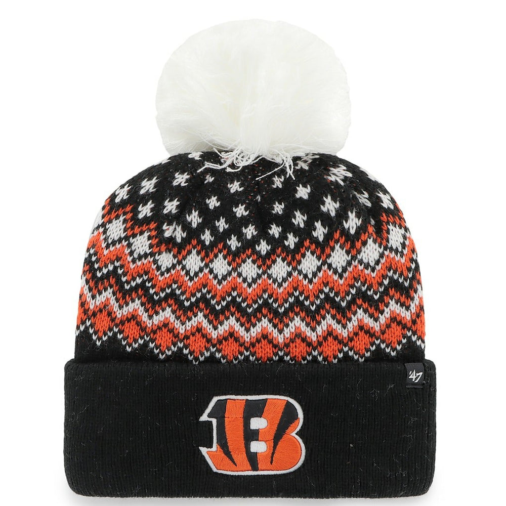 '47 Women's Elsa Cuffed Knit Hat with Pom - Cincinnati Bengals Hats