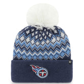 '47 Women's Elsa Cuffed Knit Hat with Pom - Tennessee Titans Hats