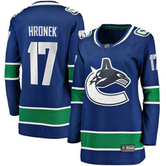 NHL Filip Hronek Vancouver Canucks Women's Fanatics Home Breakaway Jersey