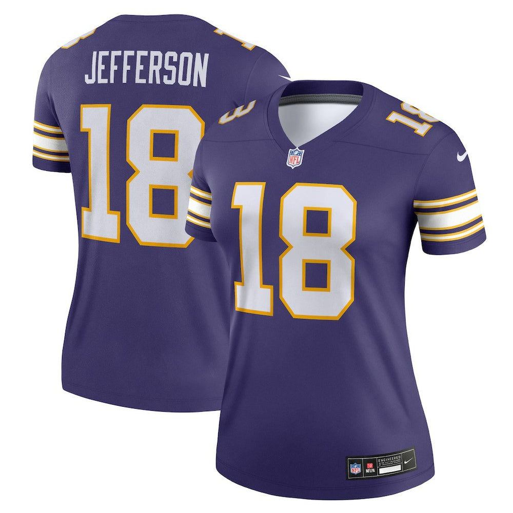 Justin Jefferson Women's Alternate Legend Player Performance Top - Minnesota Vikings Tops