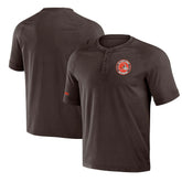 NFL x Darius Rucker Collection Washed Raglan Henley T-Shirt - Cleveland Browns T-shirts