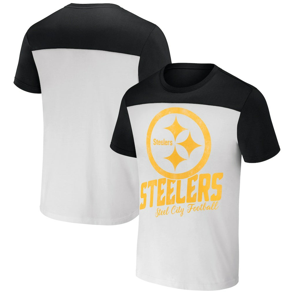 NFL x Darius Rucker Collection Colorblocked T-Shirt - Pittsburgh Steelers T-shirts