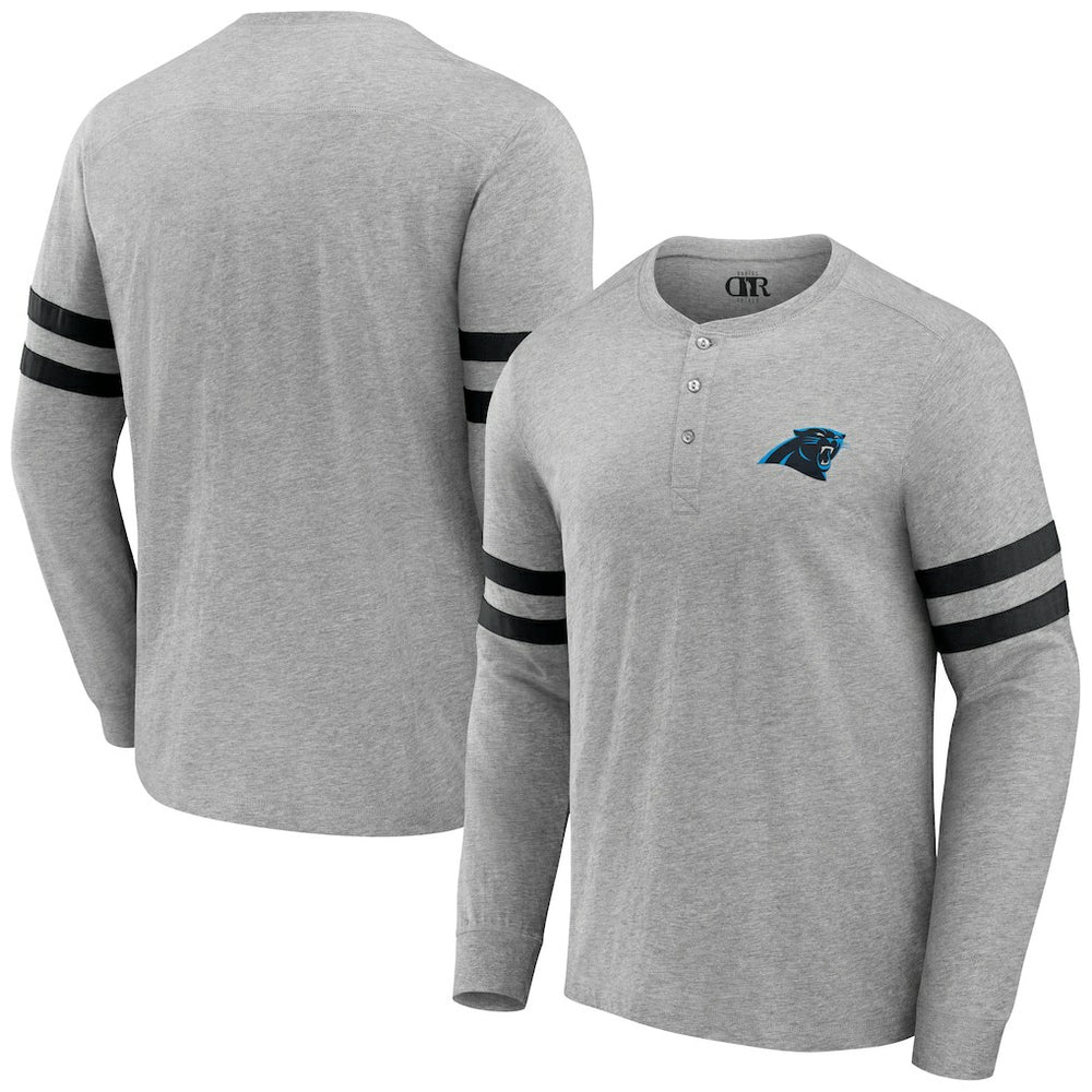 NFL x Darius Rucker Collection Henley Long Sleeve T-Shirt - Carolina Panthers T-shirts