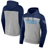 NFL x Darius Rucker Collection Color Blocked Pullover Hoodie - Tennessee Titans Hoodies
