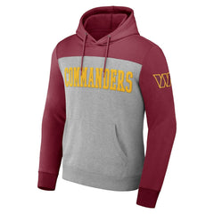 NFL x Darius Rucker Collection Color Blocked Pullover Hoodie - Washington Commanders Hoodies