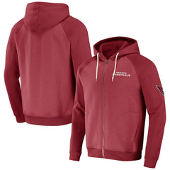 NFL x Darius Rucker Collection Raglan Full-Zip Hoodie - Arizona Cardinals Hoodies