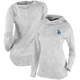 White Los Angeles Dodgers Columbia Women's Omni-Wick Sunday Ball Pullover Hoodie