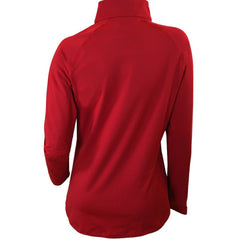 Red Chicago Cubs Columbia Women's Omni-Wick Outward Nine Quarter-Zip Pullover Top