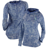 Navy Seattle Mariners Columbia Women's Omni-Wick Sunday Ball Pullover Hoodie