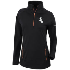 Black Chicago White Sox Columbia Women's Omni-Wick Outward Nine Quarter-Zip Pullover Top