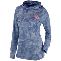 Navy St. Louis Cardinals Columbia Women's Omni-Wick Sunday Ball Pullover Hoodie