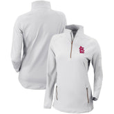 White St. Louis Cardinals Columbia Women's Omni-Wick Outward Nine Quarter-Zip Pullover Top