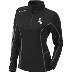 Black Chicago White Sox Columbia Women's Omni-Wick Shotgun Quarter-Zip Pullover Top