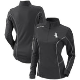 Charcoal Chicago White Sox Columbia Women's Omni-Wick Shotgun Quarter-Zip Pullover Top