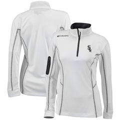 White Chicago White Sox Columbia Women's Omni-Wick Shotgun Quarter-Zip Pullover Top