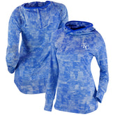 Royal Kansas City Royals Columbia Women's Omni-Wick Sunday Ball Pullover Hoodie