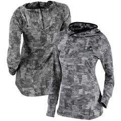 Black Miami Marlins Columbia Women's Omni-Wick Sunday Ball Pullover Hoodie