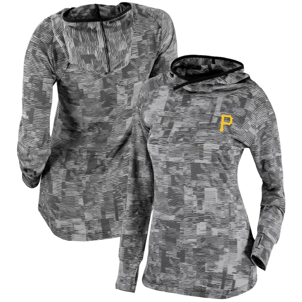 Black Pittsburgh Pirates Columbia Women's Omni-Wick Sunday Ball Pullover Hoodie