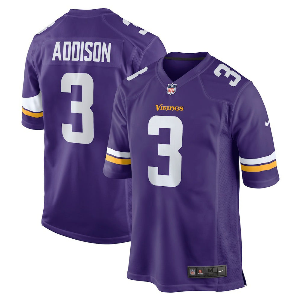 Jordan Addison Game Jersey - Minnesota Vikings Jerseys