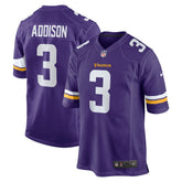 Jordan Addison Game Jersey - Minnesota Vikings Jerseys