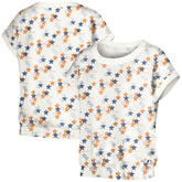 White Houston Astros Lusso Women's Madge Dolman Tri-Blend T-Shirt