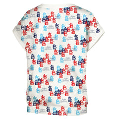 White St. Louis Cardinals Lusso Women's Madge Dolman Tri-Blend T-Shirt