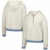 White St. Louis Cardinals Lusso Women's Magnolia Tri-Blend Quarter-Zip Hoodie