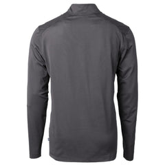 Black/Gray Pittsburgh Pirates Cutter & Buck Virtue Eco Pique Micro Stripe Recycled Quarter-Zip Pullover Top