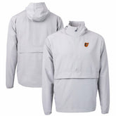 Gray Baltimore Orioles Cutter & Buck Charter Eco Recycled Half-Zip Anorak Jacket