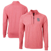 Heather Red St. Louis Cardinals Cutter & Buck Adapt Eco Knit Stretch Recycled Quarter-Zip Pullover Top