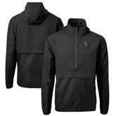 Black Colorado Rockies Cutter & Buck Charter Eco Recycled Half-Zip Anorak Jacket